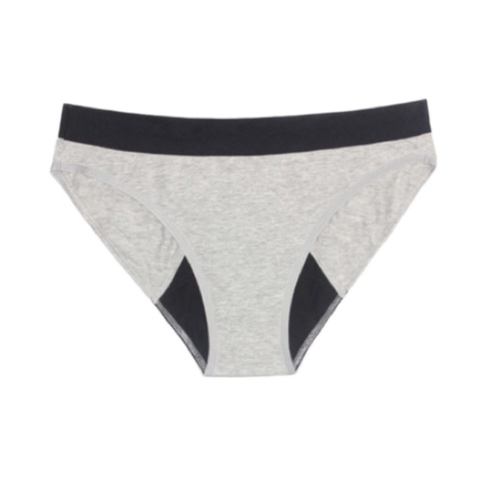 Thinx Period Panties Gray Bikini Moderate Flow